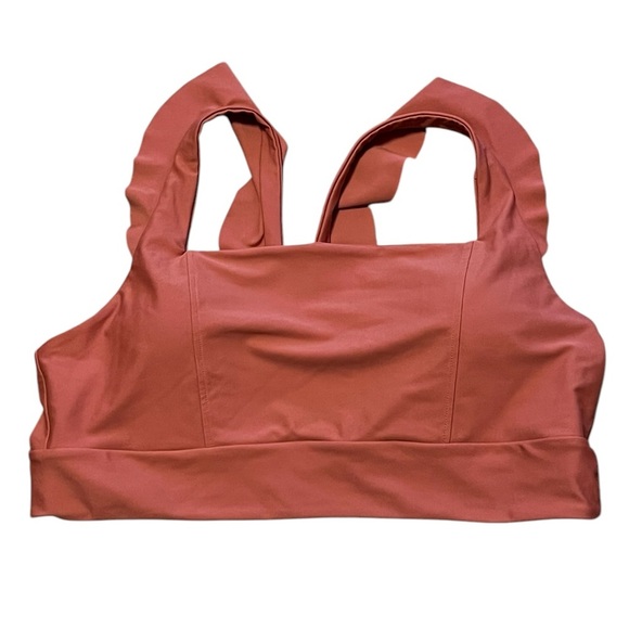 June Loop NWT Maisey burnt orange UPF 50+ reversible swim suit top - Picture 1 of 9